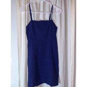 Forever 21 Navy Blue Polka Dot Dress Size Small